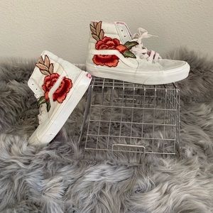 Spray painted and patched vans